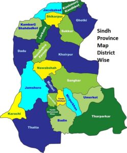 Sindh-province-Map-District-Wise